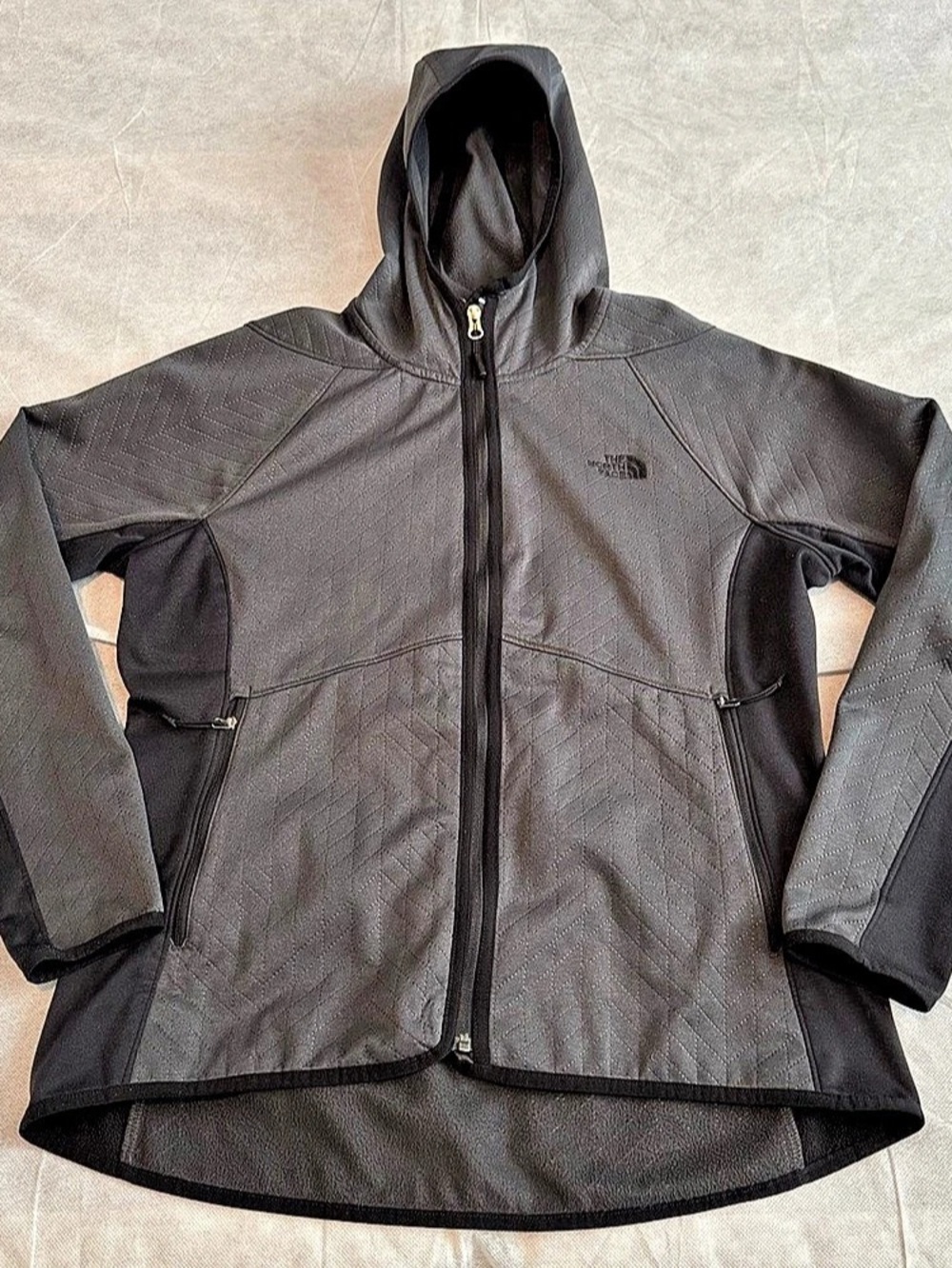 The North Face Jacket Womens Extra Large Gray Arcata Full Zip Hooded Lightweight